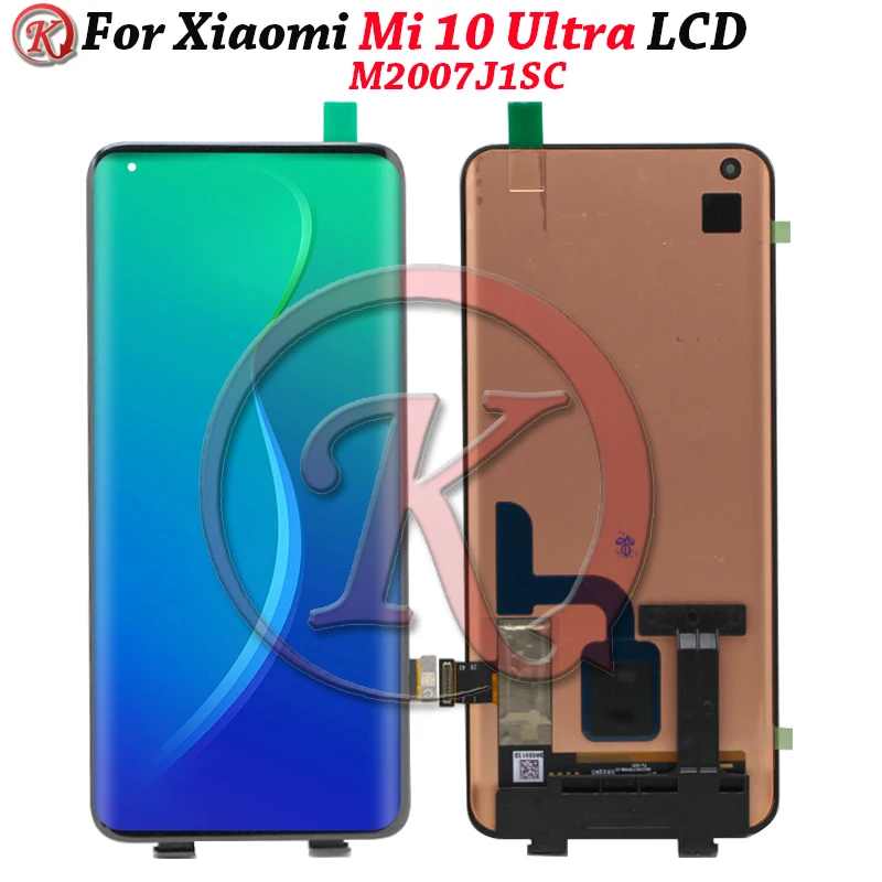 Для Xiaomi Mi 10 Ultra ЖК-дисплей + Сенсорная панель Дигитайзер Экрана Замена Для Xiaomi MI10 Ultra M2007J1SC ЖК-дисплей
