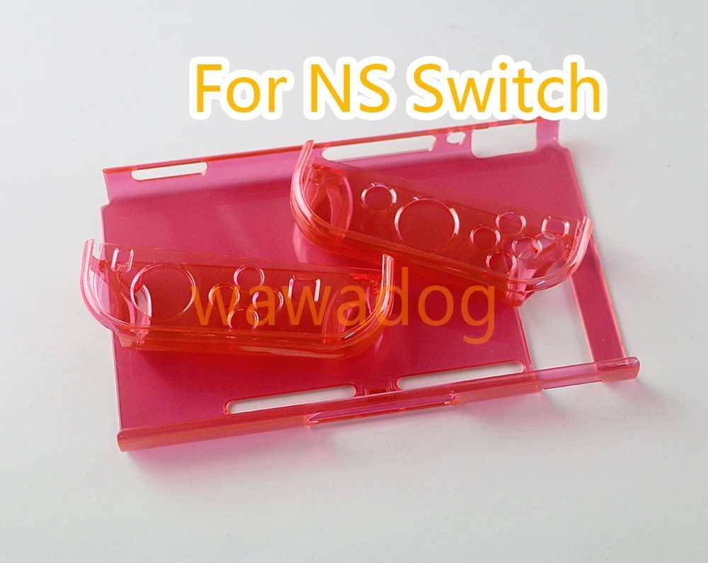 1 комплект закрепляемого защитного хрустального чехла, прозрачная жесткая крышка для ПК, противоударная оболочка от царапин для Nintendo Switch