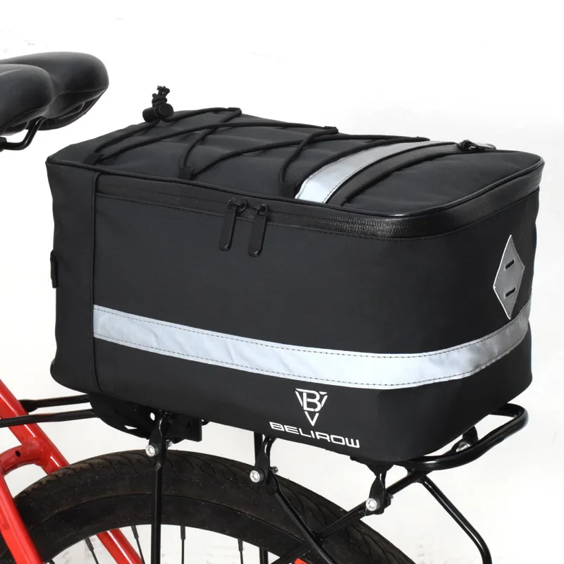 8Л / 15Л Велосипедная сумка для багажа MTB, Сумка для переноски велосипеда, Водонепроницаемая задняя стойка для мотоцикла Ebike, Корзина для горного велосипеда, Аксессуары для велоспорта