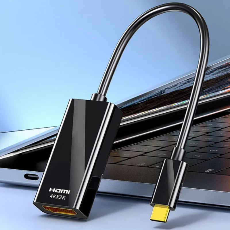 Совместимый с USB C HDMI Кабель 4K Type C Конвертер для ноутбука MacBook PC TV Display Port USB-C HDMI-совместимый Адаптер USB TypeC