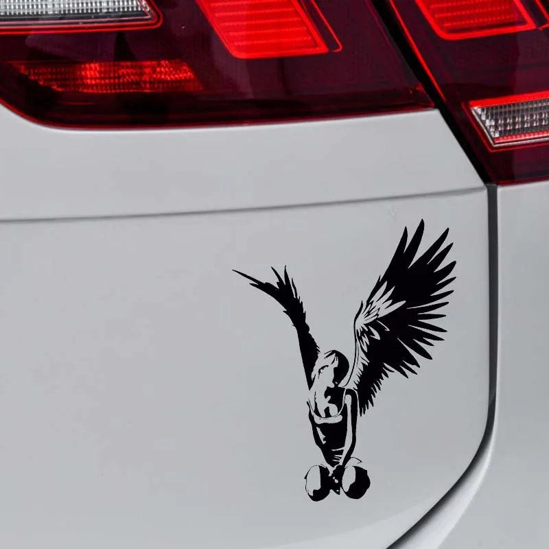 Персонализированные Автомобильные Наклейки Elegant Angel Car Sticker Высокого Качества, Покрывающие Корпус Водонепроницаемым Солнцезащитным Кремом Vinly Decal, 15СМ *12СМ