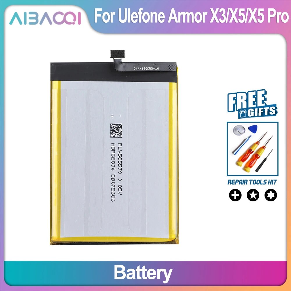 AiBaoQi Новый 5000 мАч Для Ulefone Armor X3 Аккумулятор Замена Мобильного Телефона Высокое Качество Batteria Для Ulefone Armor X5 X5 Pro