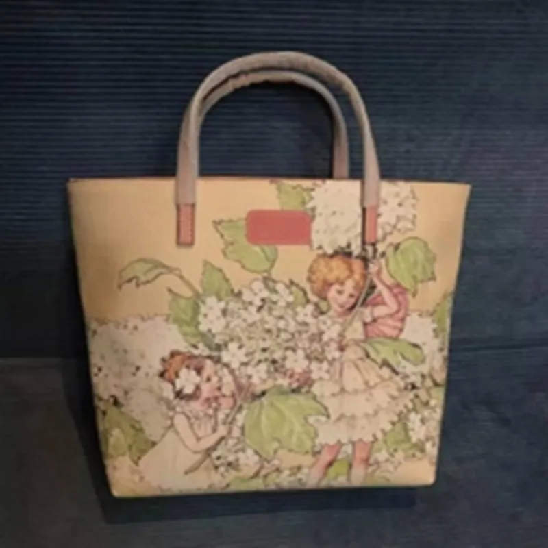 Модный Студенческий рюкзак с цветочной Феей 2023 года, детская Водонепроницаемая Кожаная сумка-тоут, Студенческий рюкзак, Школьные сумки