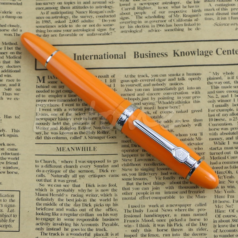Перьевая ручка Deluxe Steel Jinhao 159 с синей и серебристой отделкой, гладкое перо среднего размера, прямая поставка