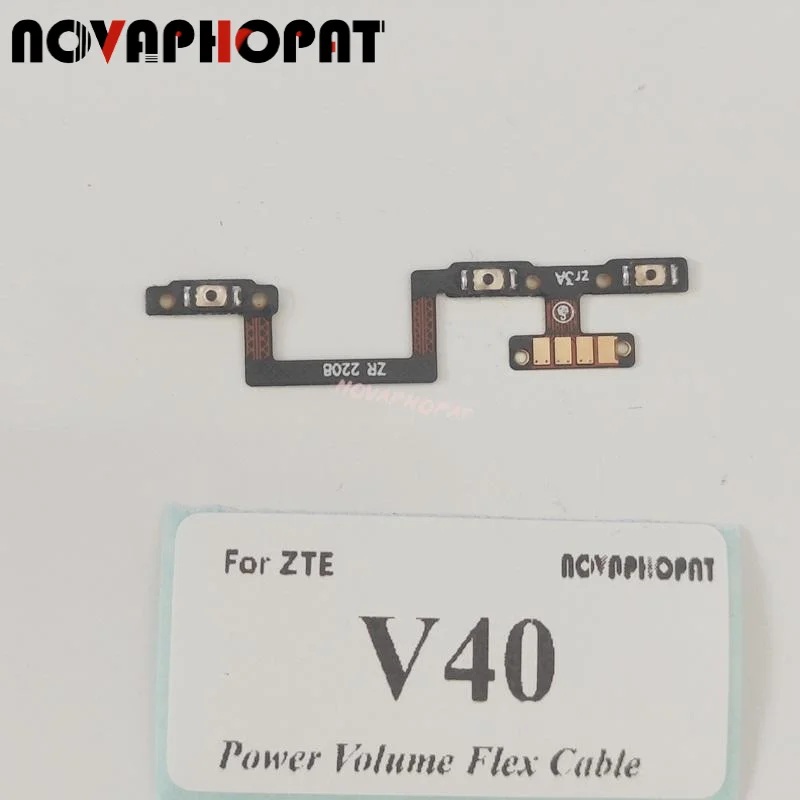 Novaphopat для ZTE V40 Включение выключение Увеличение уменьшение громкости лента Кнопка питания гибкий кабель