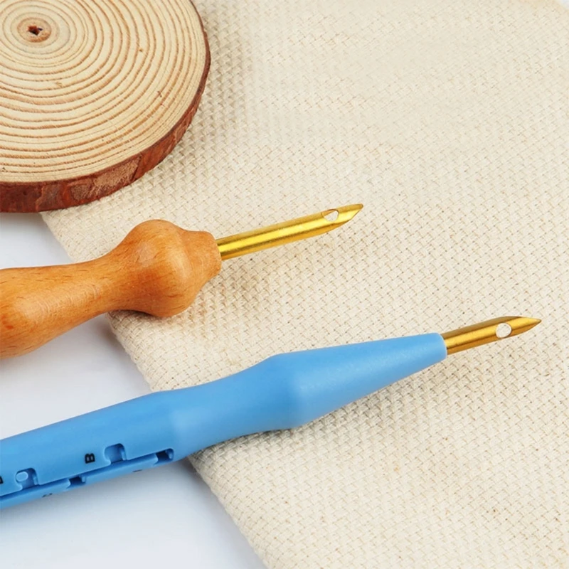 Регулируемая ручка для вышивания Игла для валяния Крючком Инструменты для рукоделия Для вышивания Перфоратор Игла Для сшивания Ковровой пряжи Игла
