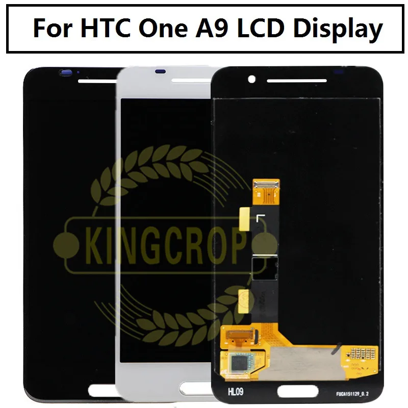 Для HTC One A9 ЖК-дисплей С Сенсорным Экраном Digitizer В Сборе 1920x1080 Запасные Части Для Мобильного Телефона HTC A9 LCD