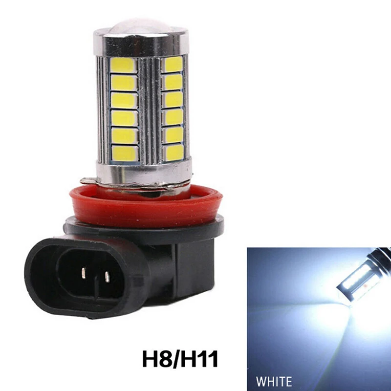 1шт супер яркий H8/H11 33LED белый автомобильный противотуманный фонарь Лампа дальнего света 5630SMD