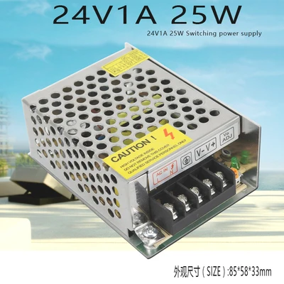 Импульсный источник питания Трансформатор света AC110V 220V в DC 24V 1A Адаптер питания мощностью 25 Вт для светодиодной ленты
