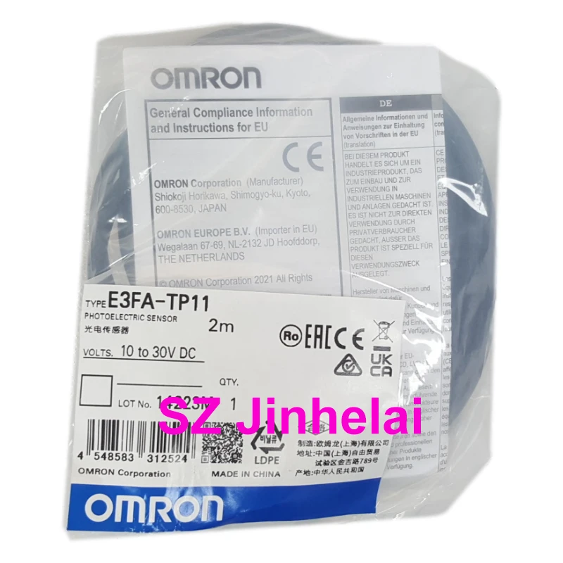 OMRON E3FA-TP11 Аутентичный оригинальный фотоэлектрический выключатель PNP 2M (E3FA-TP11-L и E3FA-TP11-D)
