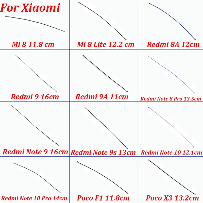 Для Xiaomi Mi 8 Lite Redmi 8A 9 9A Note 8 Pro 9 9s 10 10 Pro Poco X3 F1 Wifi Антенна Сигнальный Гибкий Кабель Запасные части
