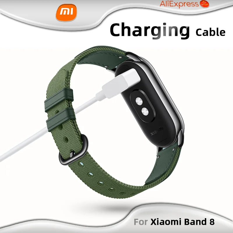 Для зарядного устройства Xiaomi Mi Band 8 с небольшой квадратной головкой, магнитный зарядный кабель 2 с автоматической адсорбцией, удобный магазин, совместимый с Redmi Band2