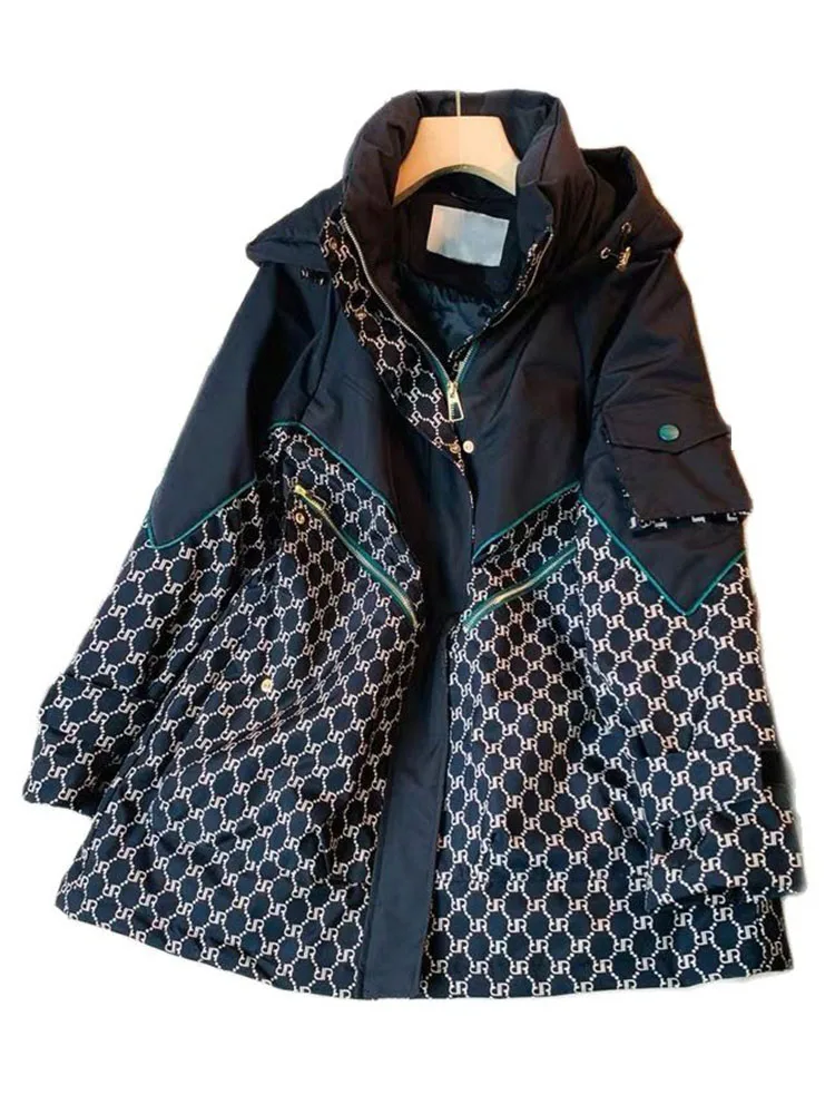 Женская зимняя куртка с хлопчатобумажной подкладкой, Зимняя парка, толстые куртки с хлопчатобумажной подкладкой с капюшоном, пальто, женские свободные пуховики, верхняя одежда Оверсайз