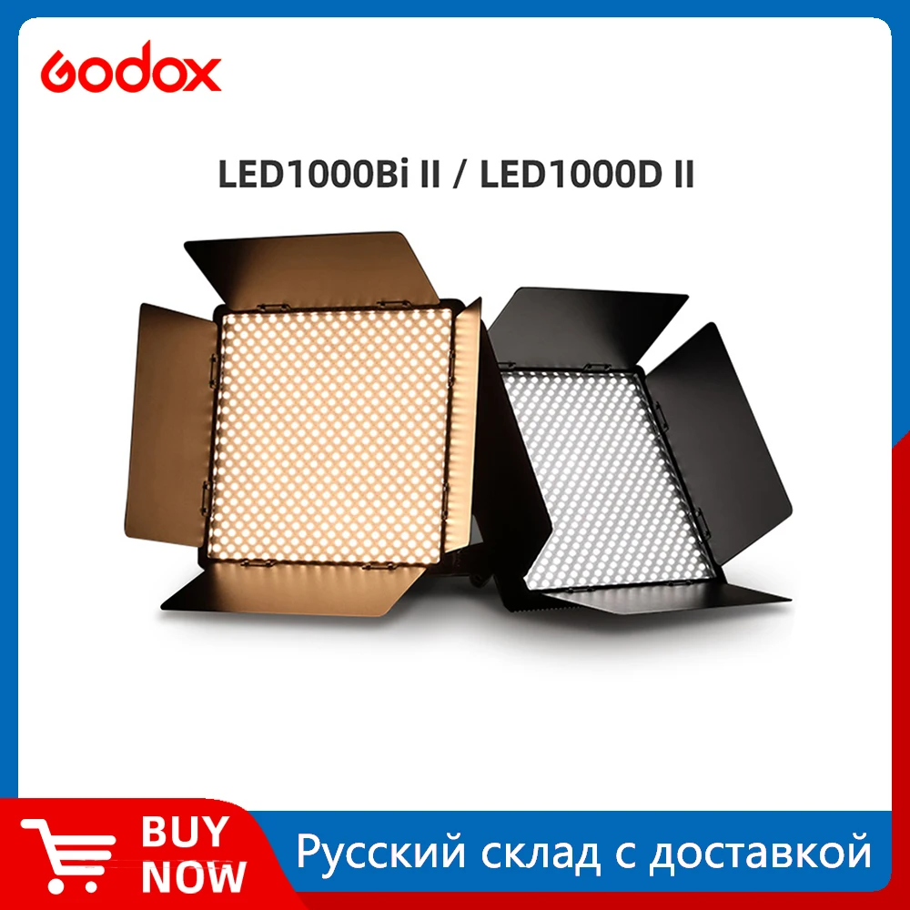 Godox LED1000BI II Двухцветная Версия LED1000D II Светодиодный Видеосвет Порт DMX CRI 96 TLCI 98 с Дистанционным Управлением Светодиодный Непрерывный Свет