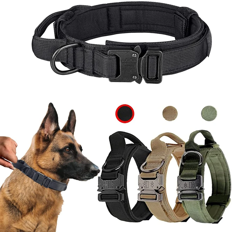 Тактический ошейник для собак, шлейки, военный нейлоновый банджи-поводок, принадлежности для дрессировки собак среднего размера, аксессуары для домашних животных