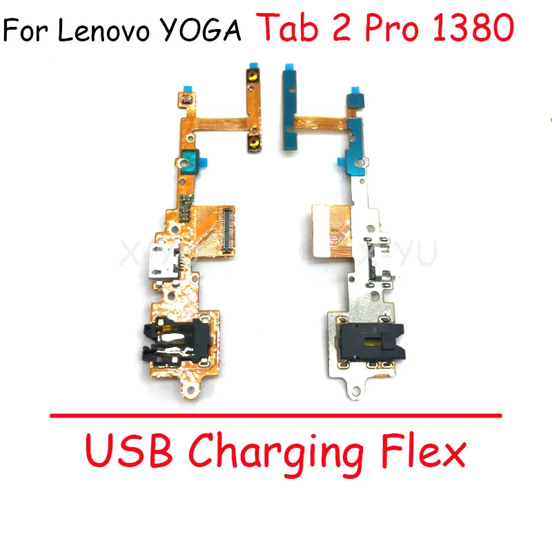 Для Lenovo Yoga Tablet 2 Pro 1380 1380F USB-порт для зарядки, разъем для док-станции, гибкий кабель, запчасти для ремонта