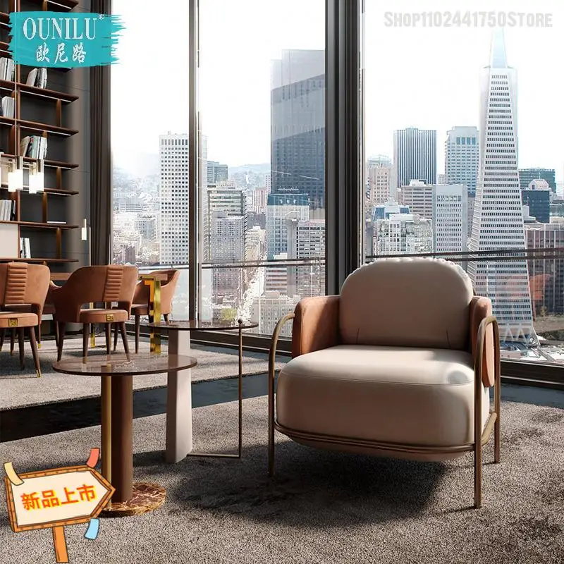 Скандинавский минимализм, Современный свет, Роскошная Небольшая квартира, Дизайн виллы, Тканевый диван, Офисный Одноместный диван-кресло