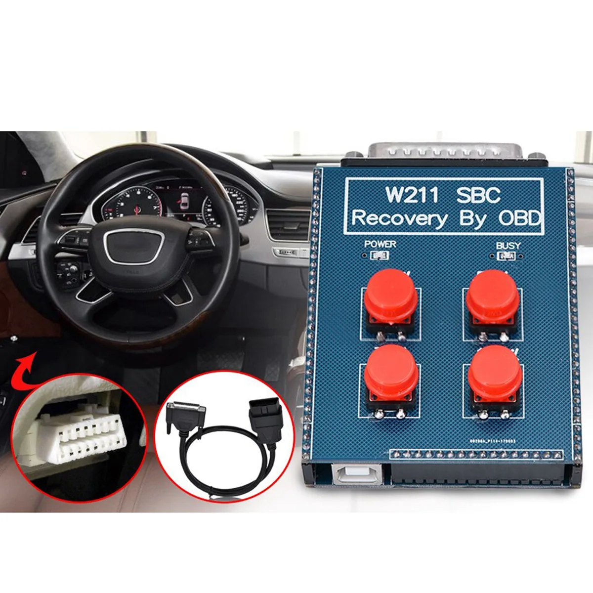 W211/R230 Инструмент ABS/SBC для Mercedes для Benz Obd Инструмент сброса SBC для Benz Auto Diagnostic Tool OBD2 Car Diagnosis Синий