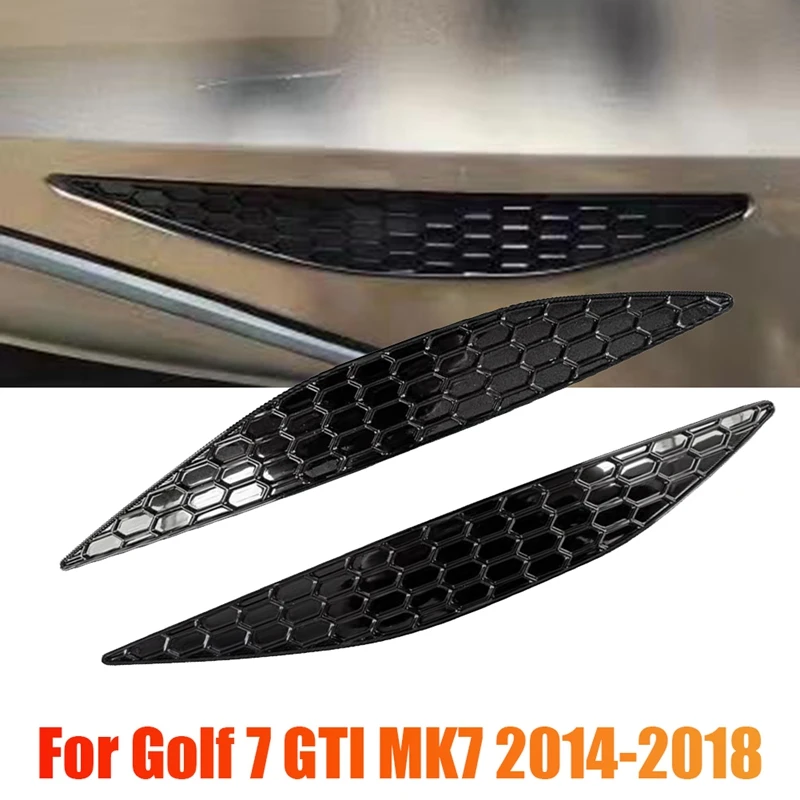 1 пара светоотражающих наклеек на задний бампер в виде сот для Golf 7 GTI MK7 2014-2018 Наклейка на заднюю планку бампера
