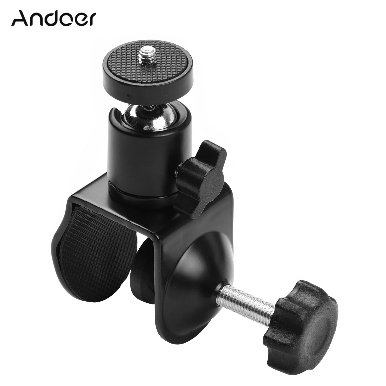 Крепление Andoer Super Clamp U-образный фиксирующий зажим с поворотной шаровой головкой для светодиодной подсветки, камера, микрофон, Аксессуар для фотосъемки.
