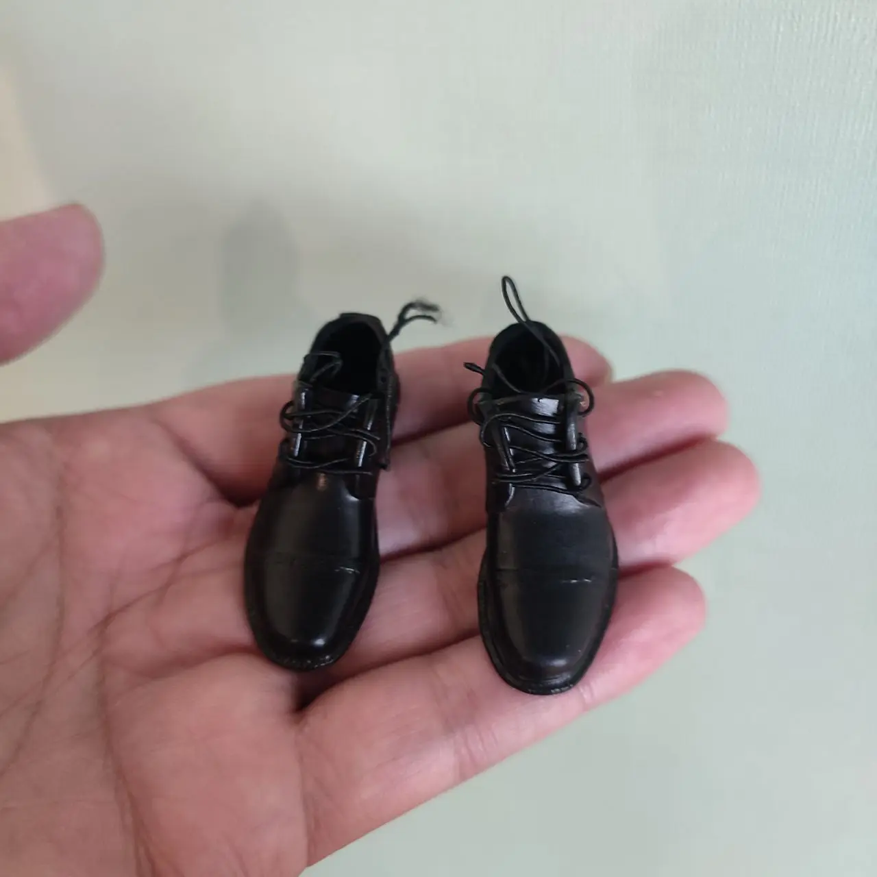 Мужская черная кожаная обувь в масштабе 1/6, модель обуви для джентльмена с полой внутри, подходит для тела 12-дюймовой фигурки