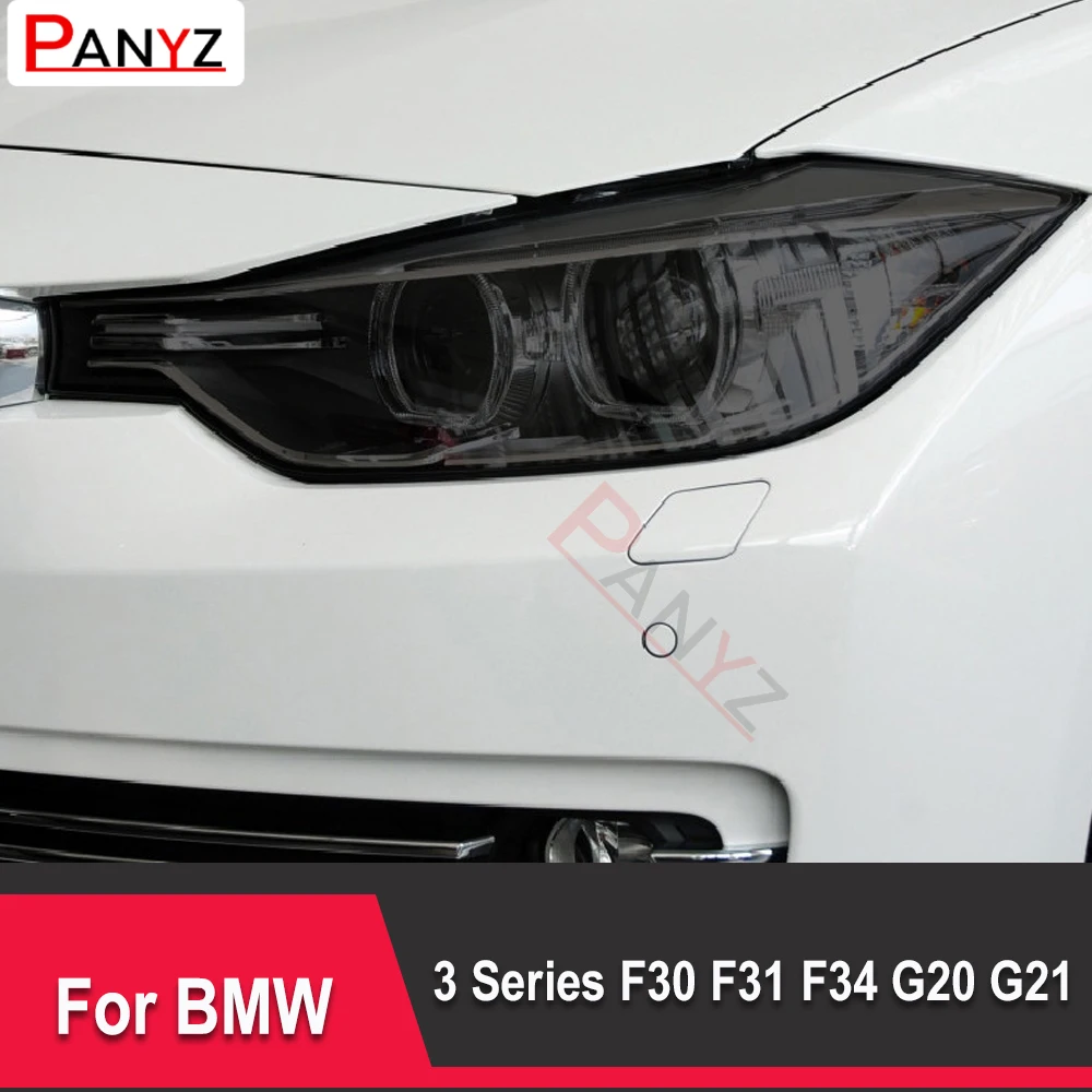 Для BMW 3 Серии F30 F31 F34 G20 G21 2013-2021 Защитная Пленка Для Автомобильных Фар Восстановление Фар Прозрачная Черная Наклейка из ТПУ