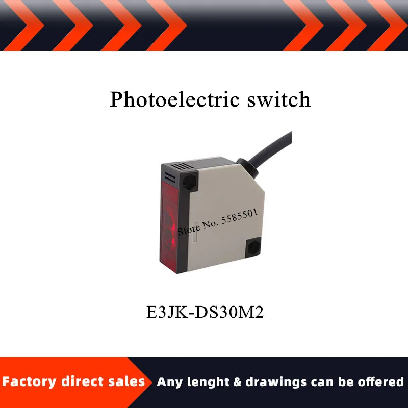 Заводской прямой фотоэлектрический переключатель E3JK-DS30M1 E3JK-DS30M2 с диффузным отражением постоянного тока и переменного тока