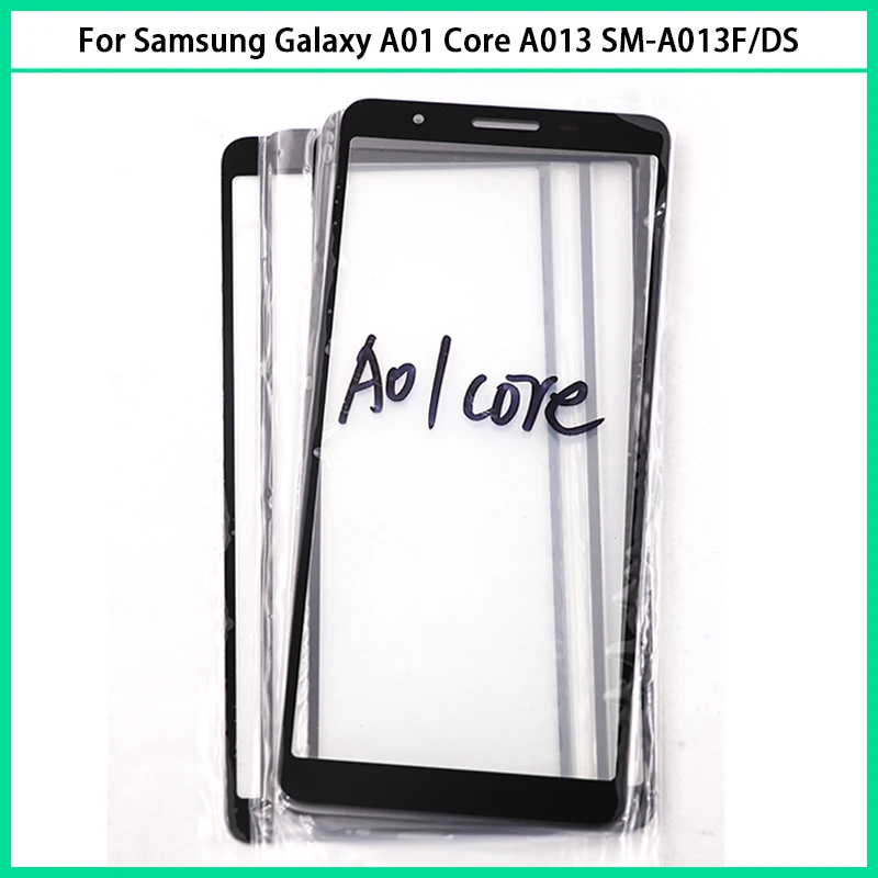 Для Samsung Galaxy A01 Core A013 SM-A013F/DS Стекло Сенсорного экрана ЖК-Передняя Внешняя Сенсорная Стеклянная панель A01 Core Замена сенсорного экрана