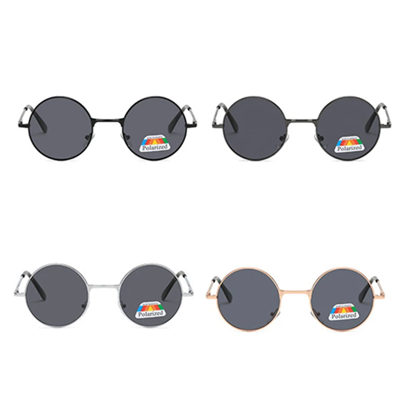 Ретро-очки в стиле панк 1шт Зеркало Принца в круглой металлической оправе Поляризованные Солнцезащитные очки для вождения Рыбалки Солнцезащитные очки