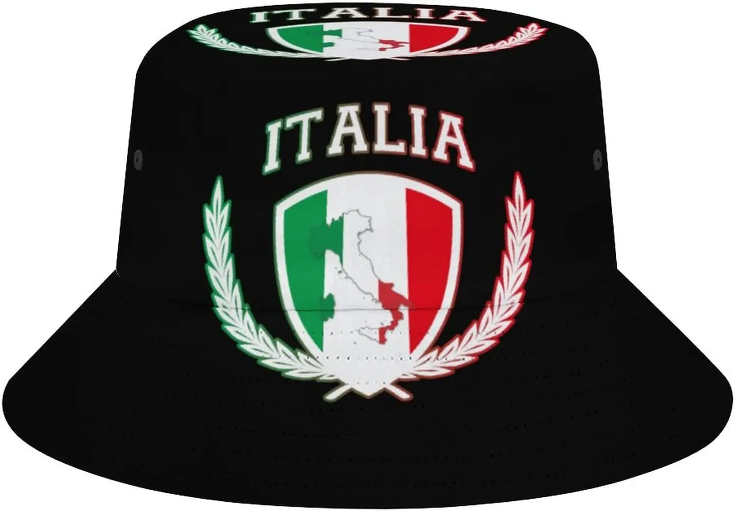 Символы флага Италии Унисекс Панама с защитой от ультрафиолета Рыбацкие шляпы Солнцезащитная Пляжная кепка для сафари