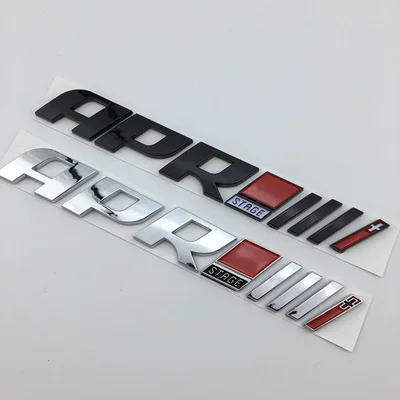 1X 3D ABS пластик Auto Car APR Stage/// + Эмблема Хвостовая Боковая Наклейка Значок Наклейки Для Укладки Golf Tiguan S3 S5 S6 TTS RS7