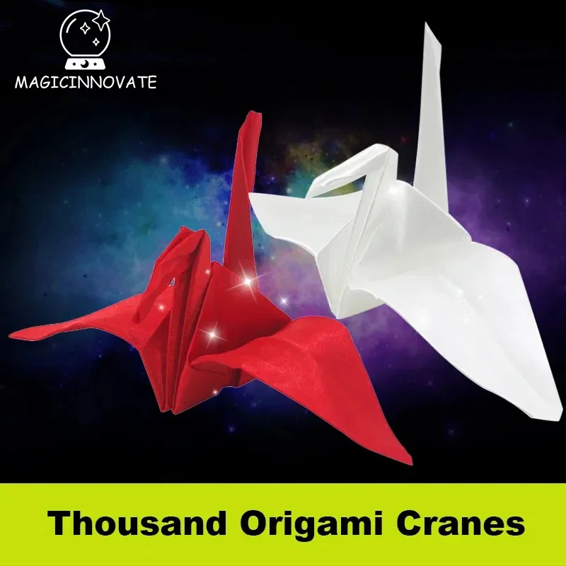 Волшебная тысяча журавликов-оригами, Самосборные трюки, Двухцветный реквизит, Игрушки крупным планом для детей Оптом