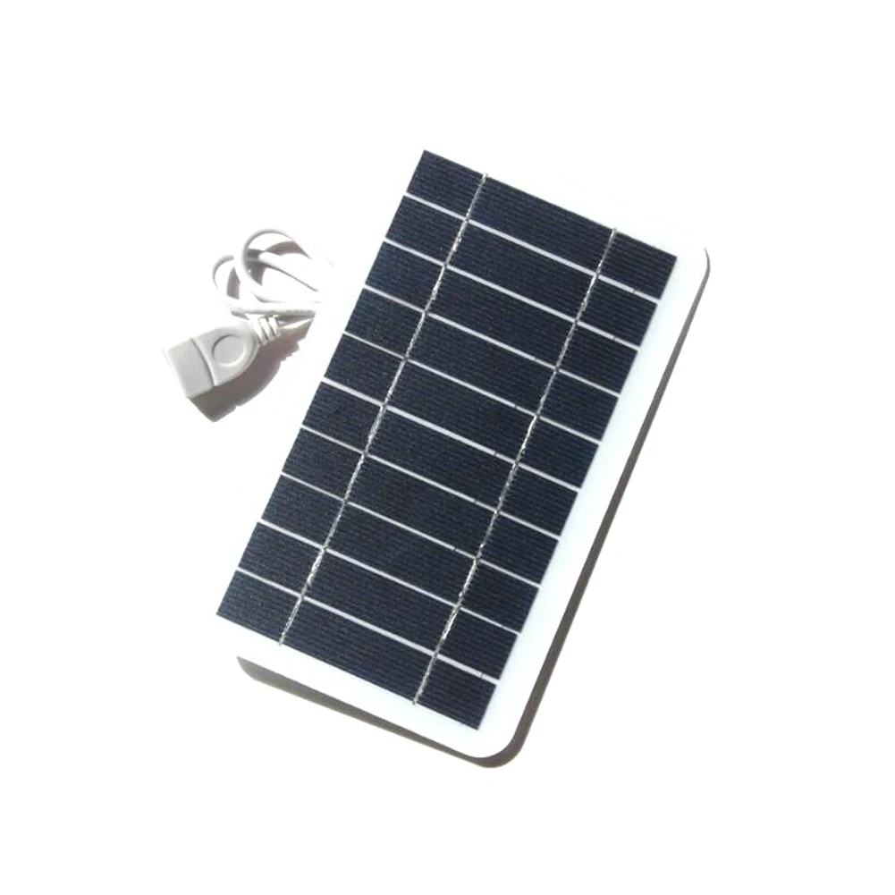5 В USB-панель солнечных батарей высокой мощности Открытый Водонепроницаемый Поход Кемпинг Портативная аккумуляторная батарея Солнечное зарядное устройство для мобильного телефона