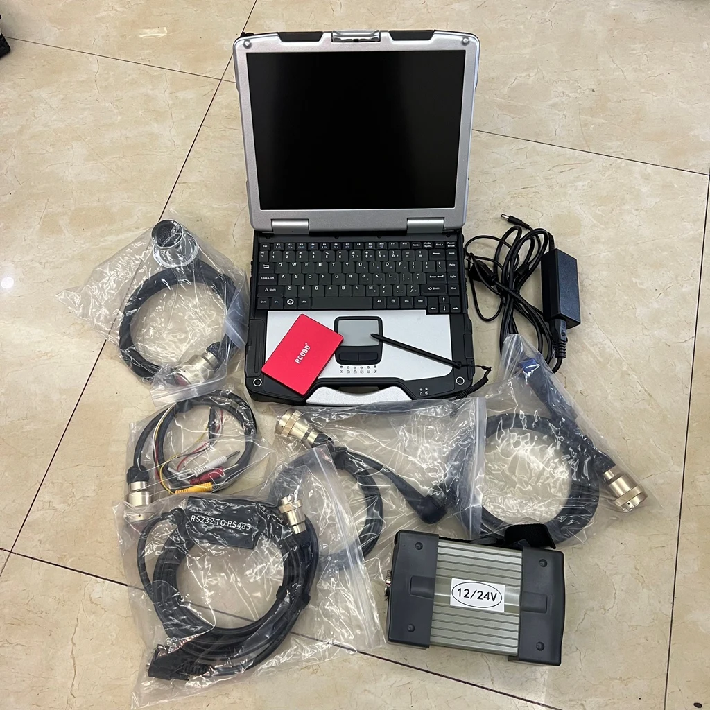 MB STAR C3 pro Автомобильный Диагностический Инструмент C3 Мультиплексор SD сканер с Программным обеспечением SSD в Ноутбуке CF31 Toughbook i5CPU для грузовых автомобилей MB car