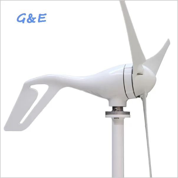 400 Вт 300 Вт Ветряная турбина постоянного тока 12 В 24 В с контроллером заряда ветра