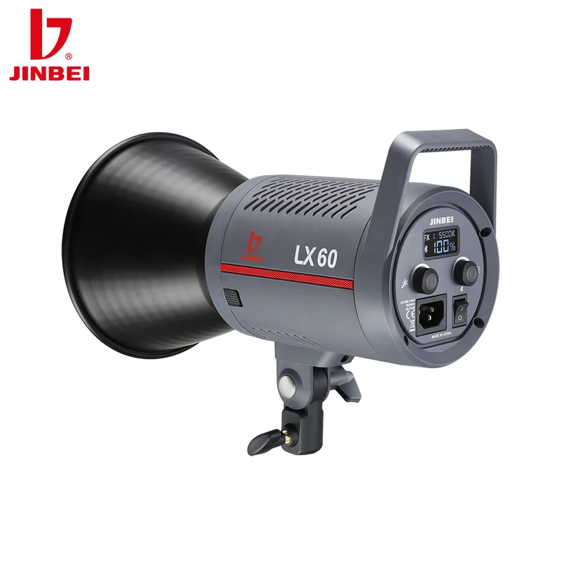 JINBEI LX60 LED Video Light Для фотосъемки с непрерывным освещением Крепление Bowens для прямой трансляции/видеозаписи