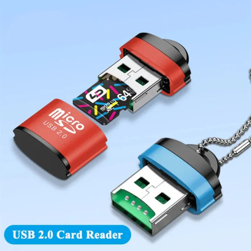 Мини-Высокоскоростной Кард-Ридер USB2.0 Из Сплава TF Cardreader Адаптер Для ПК Настольные Ноутбуки Автомобильные Устройства Для Чтения Карт Памяти SD