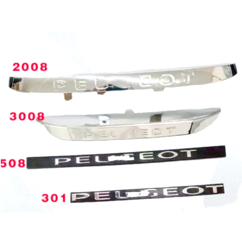 Подходит для Peugeot 2008 3008 508 301 передний китайский французский логотип с буквой на передней панели маленькая этикетка 9800628580 Значок на переднем бампере