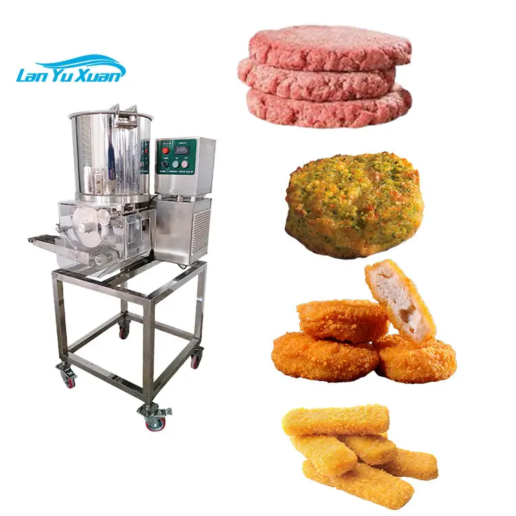 Машина для формования бургеров, мясных шариков, наггетсов для шницеля, рыбных палочек, вегетарианских заменителей мяса по заводской цене