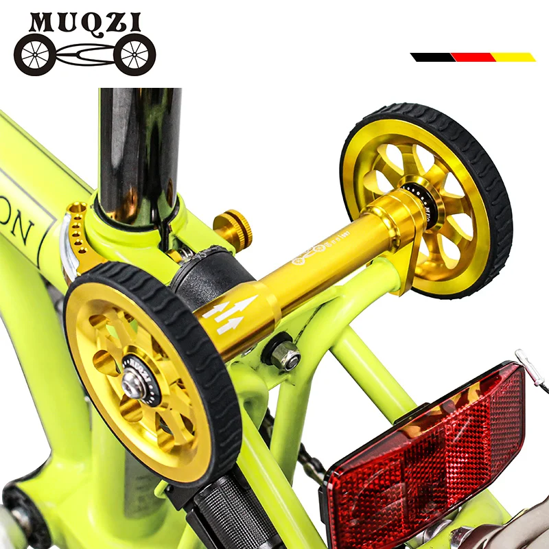Удлинитель колеса велосипеда MUQZI с керамическим подшипником Easy для складного велосипеда Brompton, улучшающий дизайн, удлинитель телескопической штанги