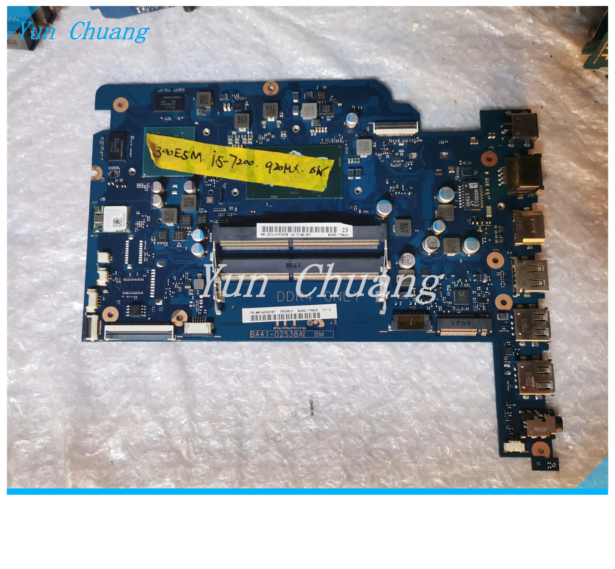 BA41-02538A Материнская плата Для Samsung NP300E5M NP300E5L NP3500EL Материнская плата Ноутбука С процессором i5-6200U/i5-7200U GT920MX 2G GPU DDR4