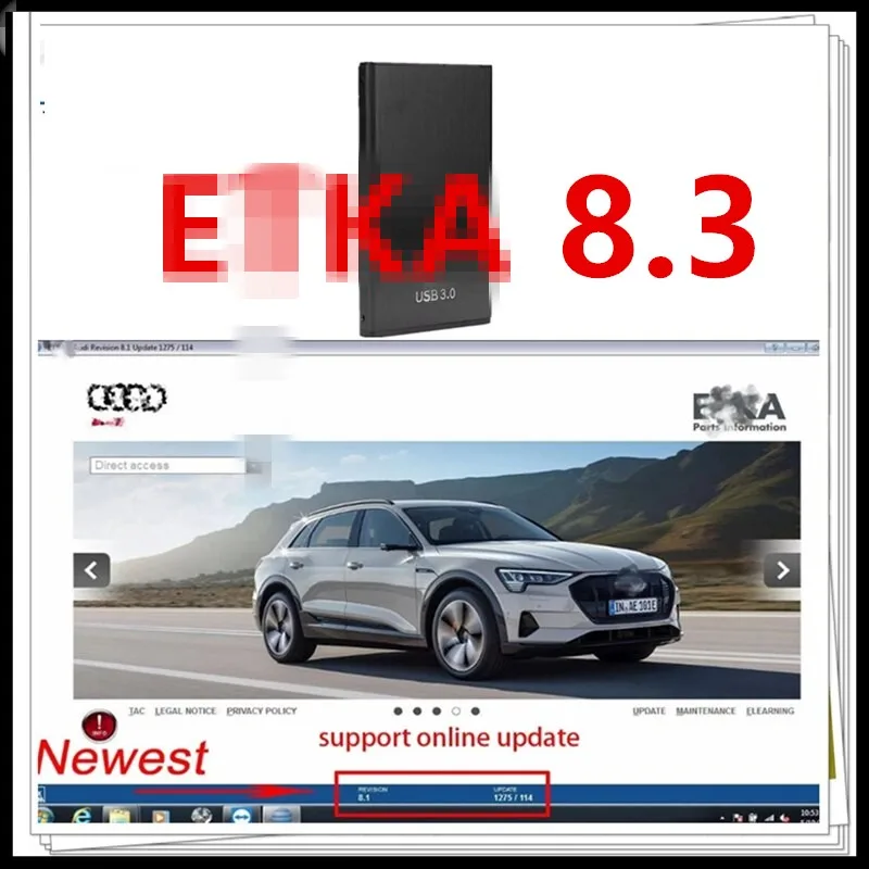 Для V / W + AU// DI + SE // AT + SKO// DA Поддержите Электронный каталог запчастей для автомобилей группы V 2020 E T / K 8 . 3 до 2020 года