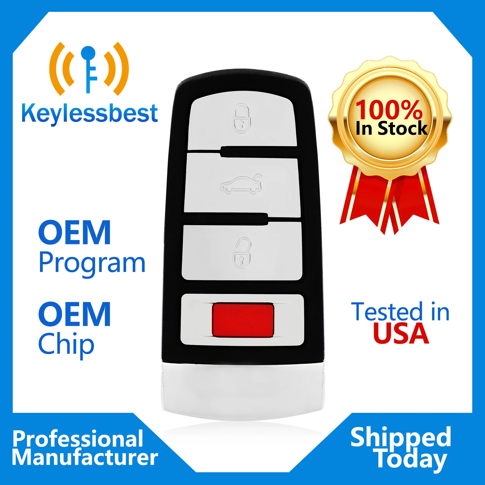 4 Кнопки 315 МГц 48chip Smart Keyless Entry Автомобильный Брелок Дистанционный Ключ Для Volkswagen FCC ID: NBG009066T