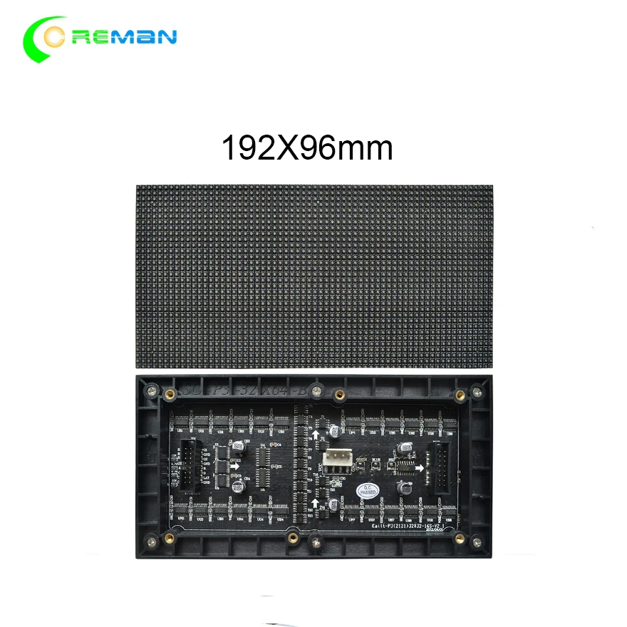 Coreman pixel panel HD дисплей 64x32 точечная матрица p3 smd rgb 192x96 мм внутренний светодиодный модуль