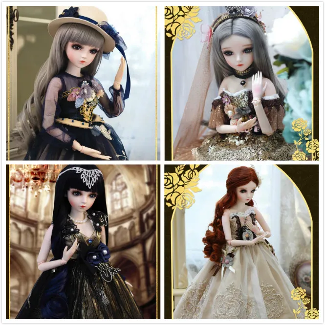 1/3 кукла BJD 60 см женская пластиковая шарнирная подвижная кукла включает в себя кукольную одежду и обувь 20326