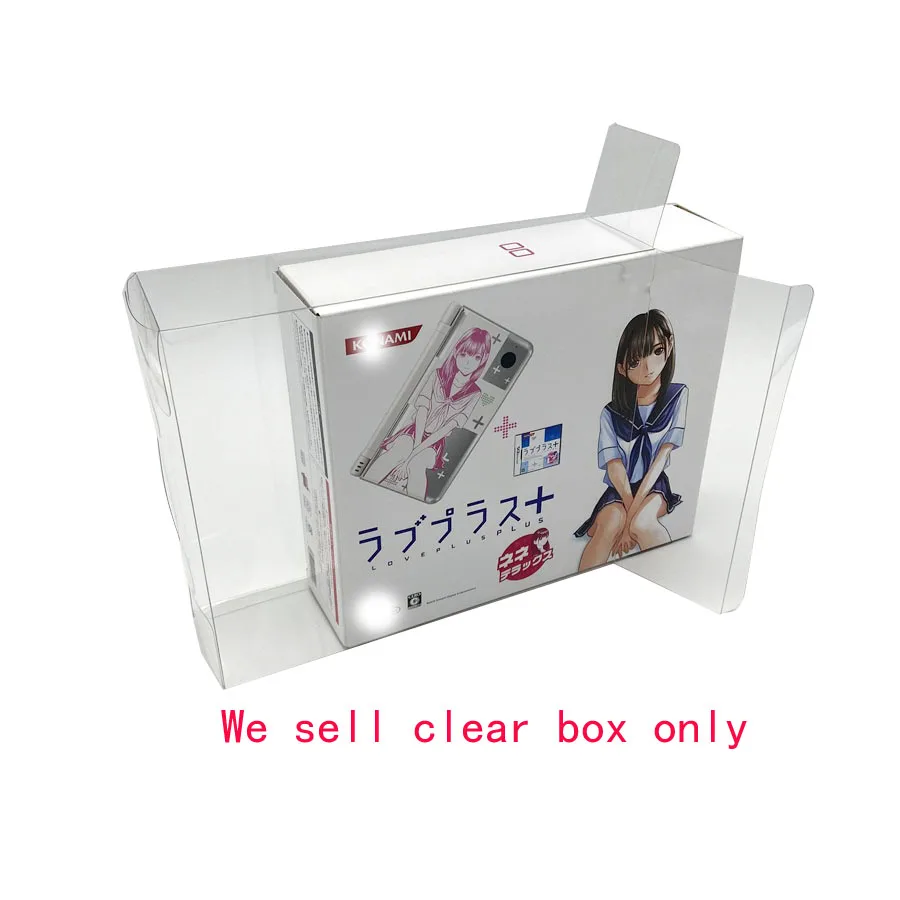 Прозрачная защитная пленка для коробки дисплея для японской версии NDSI LL Collect Boxes Game Shell Storage Прозрачная витрина