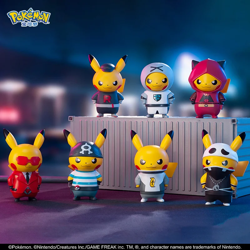 Оригинальные игрушки из аниме TOMY Pokemon, розыгрышное наряжание Пикачу, детский рождественский подарок, модель игрушки