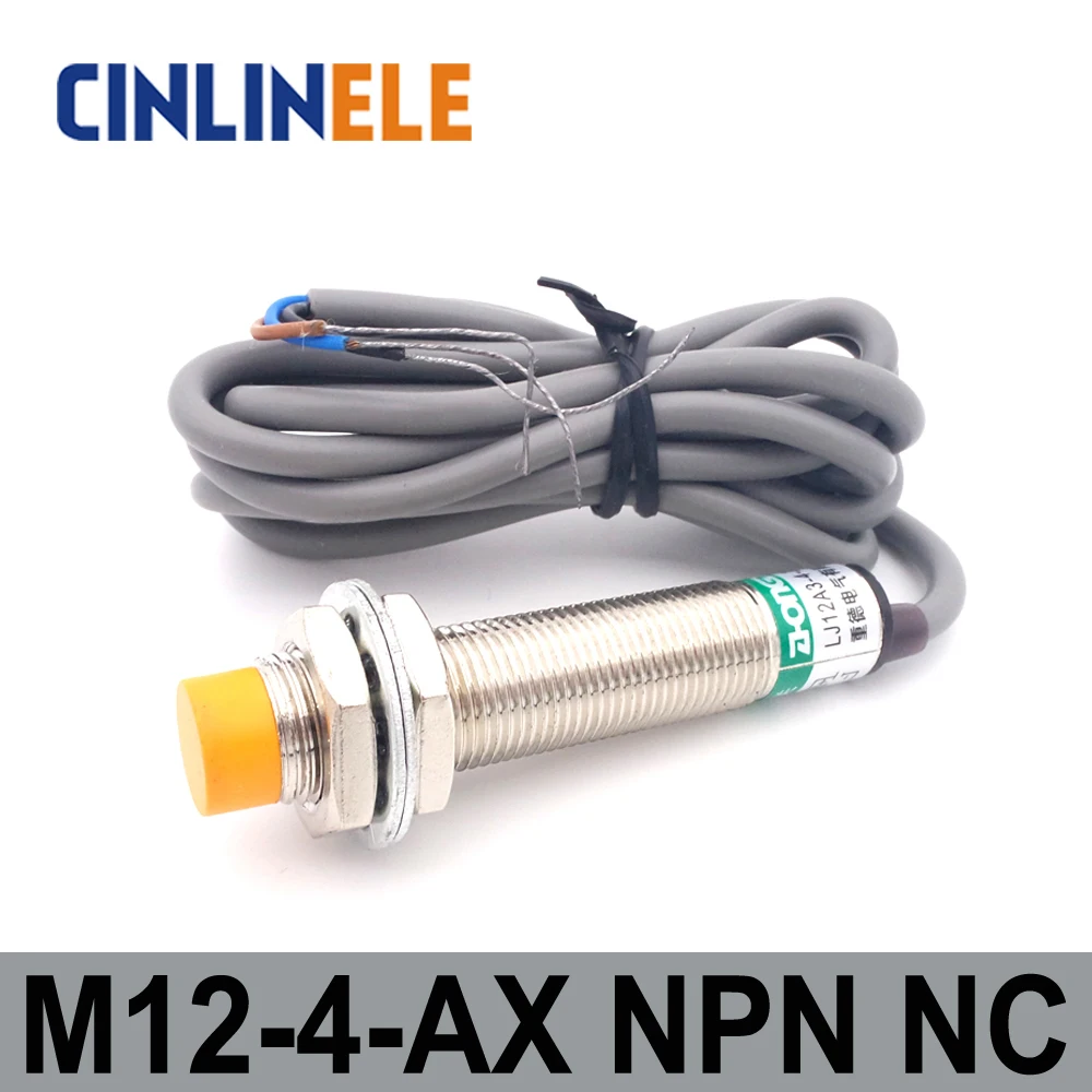 M12 LJ12A3-4-Z/AX 4 мм 6 В-36 В индукционный постоянный ток NPN NC металлический датчик индуктивный бесконтактный переключатель экранного экрана типа LJ8A3 сенсорный переключатель