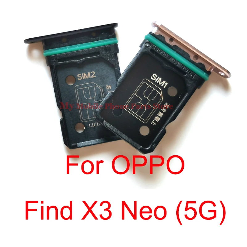 Держатель лотка для двух sim-карт для OPPO Find X3 Neo 5G, держатель для двух Sim-карт, адаптер для считывания, запасные части для замены адаптера