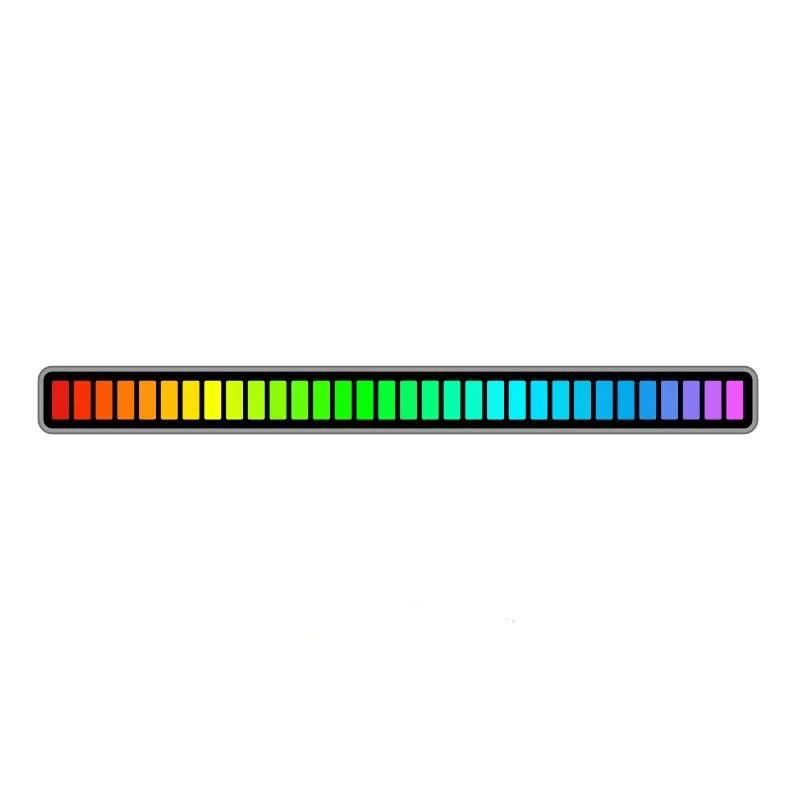 Подсветка ритма звукоснимателя RGB с голосовой активацией, подсветка рабочего стола, музыкальный спектр, автомобильная светодиодная подсветка атмосферы